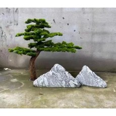 가짜 소나무 인조나무 조화 대형 정원 인테리어 조경 공간 분재 인조, 1개, 2. 1.2m 높이x1.2m 가로