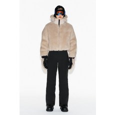 ZARA RECCO® 테크놀로지 스키 컬렉션 페이크 퍼 후드 숏 코트 - 밍크 8073/027/706 503680650