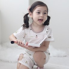 잼베이비 쟈가드 5부set 작은뜰 시원하고 부드러운 유아동 실내복