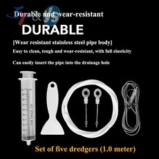 배수구 청소 브러시 호스 파이프용 자동차 스크러버 에어컨 통풍구용 다기능 도구, 4. Type 4, 1개
