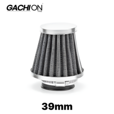 범용 원뿔형 오토바이 차량 공기 에어 필터 콘 흡기 클램프 가치온, 1개, 39mm