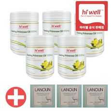 하이웰 달맞이꽃 오일 1000mg 200캡슐 5개 달맞이유 종자유 뉴질랜드, 200정