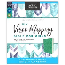 영어 성경 영문 홀리 바이블 NIV Verse Mapping Bibil Girls 소프트 가죽 청록색 Shrink Wrap의 새로운 제품, 영어 성경 영문 홀리 바이블 NIV Verse Mapp