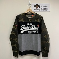極度乾燥 Superdry 迷彩拼色大學T 長袖, 1個