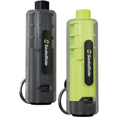 손전등이 달린 소다라이드 윈도우 브레이커 안전벨트 커터 2 in 1 자동차 탈출 도구 열쇠고리 물속 안전 해머 유리 브레이커 팩 그린, BlackGreen, 1개