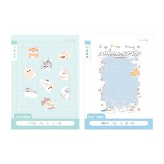 초등 14칸(디자인랜덤 모닝글로리) 준비물 알림장 받아쓰기 공책 무제 학용품 국어 음악 영어 노트, 1개, 상세페이지 참조