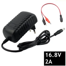 14.4V 18650 리튬 배터리용 이온 배터리 충전기 DC 전원 잭 소켓 암 패널 마운트 커넥터 16.8V 2A 5.5mm x 2.1mm, [10]DC-5, 10 DC-5, 01 미국