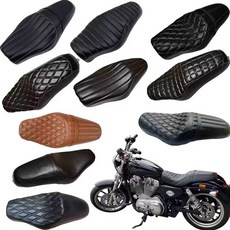 아이언883 시트 할리 포티에잇 오토바이 튜닝 쿠션, 1개, 두꺼운 평면+퀵 릴리즈