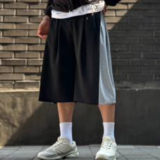 시온 사이드 배색 7부 버뮤다팬츠