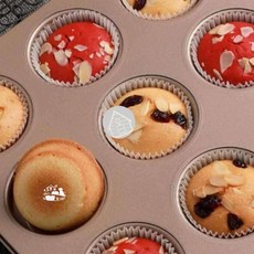 머핀틀 홈베이킹 몰드 머핀틀12구 머핀팬 12구머핀틀, 12구