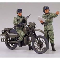 TAMIYA 타미야 35245 오토바이 정찰 세트 [1/35 밀리터리 미니어처 시리즈], 단일, 1개