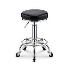 스텐 스툴 의자 발톱 철 단일 블랙 이동식 인테리어 진료 간이 미용실, 1개, AX. 블랙 철 발톱