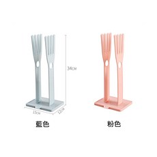 伊代企業社 手套晾曬架 廚房抹布手套瀝水架, 藍色, 1個