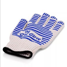 耐高溫純棉 防滑手套 微波爐隔熱手套 烤箱隔熱手套 隔熱手套 巧緻 ，藍色隔熱手套, 單支