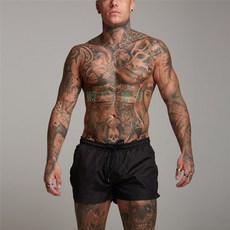 最火爆 純色男士泳裝短褲健身房跑步短褲