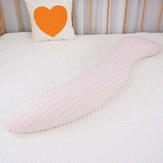 s자 바디필로우 라텍스 안고자는 줄무늬 옆잠 꿀잠 해마 50cm 1 스트립, 핑크체크 A타입 니트면