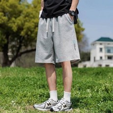 運動短褲 男子 夏季 輕薄 透氣 涼感, 灰色