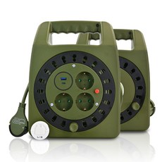 러그박스 베이직 3구 USB포트 C-TYPE 카키 1.0SQ, 1개, 카키블랙