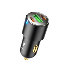 hoco. 浩酷 NZ6 蘭克 PD45W (車充/快充/三孔/Type-C/USB/黑色)