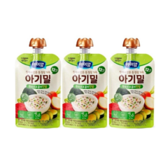 [달콤진] 아이얌 아기밀, 100g, 3개, 한우브로콜리진밥