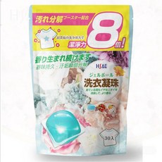 八倍濃縮香氛洗衣膠球 四效合一洗衣凝珠, 1個