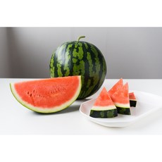 [피프팜]고당도 가정용 하우스 꿀 수박, 1개, 가정용 하우스 / 8kg 미만