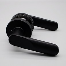 방문손잡이 CTL-801 블랙 버튼형 엔젤금속 국산, 1개