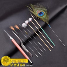 솜털 청소 전문 귀이개 박스 귀청소 제모기 휴대용 클리너 귀지 면봉 거위 거위털 수염, 14. 프리미엄 귀이개 M1 10개 세트, 1개, 1개입