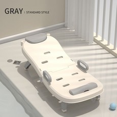 兒童洗頭椅 寶寶洗頭床 可摺疊設計, 普通款  灰色, 1個