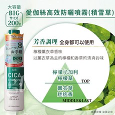 愛伽絲 高效防曬噴霧 200g - 積雪草, 1瓶