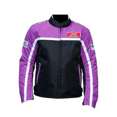 Alayki Armoro 오토바이 재킷 0 1 조절 가능한 핏 부드러운 칼라 YKK 지퍼 핸드메이드 탈착식 CE 보호 미국 연령 옐로우 238529, 14 Years, 퍼플