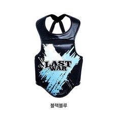 권투장비 스파링 킥복싱 무에타이 펀칭 격투기 가슴보호대 복싱장비 복싱 권투글러브, 블랙 앤 블루(6개월 손상)