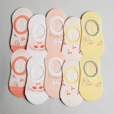 슈가앤 여아용 래빗체리 10켤레 덧신세트