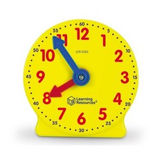 시계보기 5분단위 시간공부 학습교구 소형시계 10cm 시계공부 교육용 GA22124, 1개