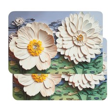 무디 플라워샤워 규조토 발매트 세탁가능한 논슬립 주방 욕실 매트 2p 세트, 트와일라잇2