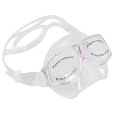 Doublue K 自潛曲面面鏡 韓國品牌 潛水低容積面鏡 廣角美顏網紅面鏡 浮潛蛙鏡泳鏡, 透明底極光