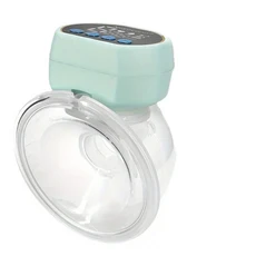 유축기 웨어러블 지능형 높은 흡입 전기 USB 충전, 02 green