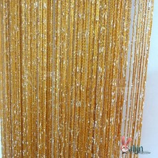 문발 커튼 출입문 창문 가림막 중국집 비즈커텐 엉킴방지, 골드