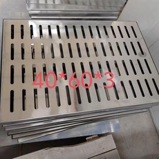 good 型201不鏽鋼下水道蓋板露臺庭院下水道防臭蓋排水溝隱形井蓋, 40*60*3CM速發