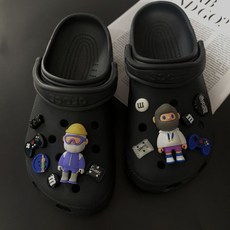 【台灣出貨】洞洞鞋適配鞋花鞋扣裝飾男女酷潮男友力配飾卡通diy鞋飾品洞洞鞋鞋花 diy配飾 裝飾扣 鞋扣 配件