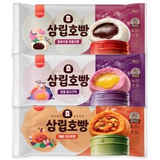 삼립호빵 3봉 세트 ( 김치호빵 + 단팥호빵 + 꿀고구마호빵 ), 360g, 3개