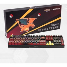 CHERRY 체리 MX 3.0S 포켓몬스터 리자몽 콜라보 기계식 게이밍 키보드