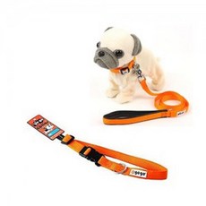 강아지 목줄 리드줄 애견 반려견 산책 개줄 M, 1개, 오렌지