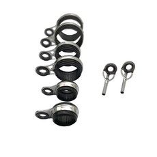 낚시대 가이드링 원투 수리 낚시 가이드 초릿대 튜닝 로드 탑 세트, A. 옵션 6 가이드 링를 참고하세요