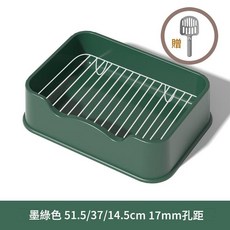 大號狗廁所 泰迪專用便盆 瓷白色, 墨綠色 孔距17MM, 1個