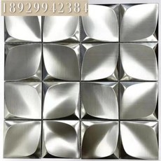 필앤스틱 벽지 스티커 메탈 모자이크 타일 거울 표면 블랙 실버 장식, 23. 75Mm brushed silver