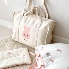 韓國ins幼兒園被子收納袋子加厚防水防潮搬家打包袋衣物整理袋, 1個, 小兔子收納袋防水