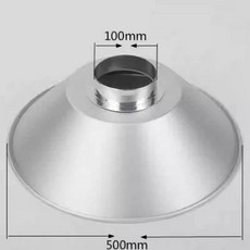 주방덕트 갓 조리 교체용 환풍기 후드 덮개 탄소강 사각, L. 500mm 둥근 덮개