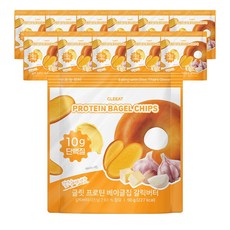 글릿 프로틴 베이글칩 갈릭버터맛 단백질10g 저칼로리, 12개, 50g