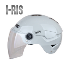 아이리스 오토바이 헬멧 통풍 820g 반모 하프페이스 스쿠터 바이크 여름 헬멧, (2) L - XXL, 쿨 그레이